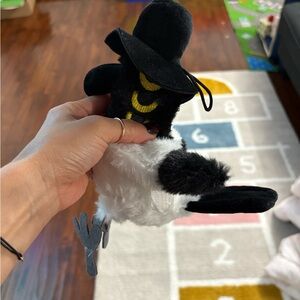 Black and White Plush Toy